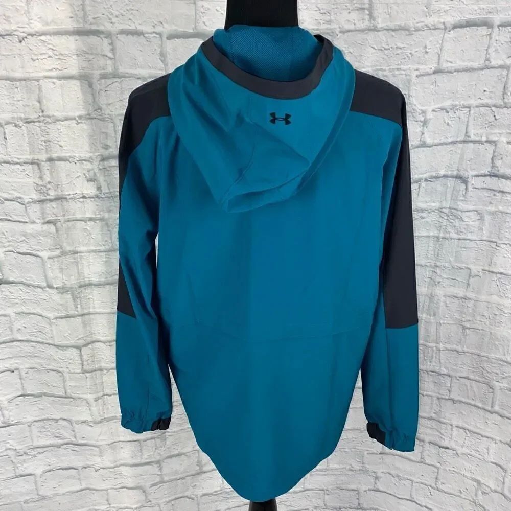 Under armour NWT water resistant hydrofuge loose fit half zip pullover hoodie XS - Picture 9 of 12